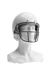 Fototapeta premium Isolated Football Helmet American Sport Equipment Protective Gear White