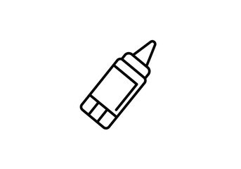 Isolated Glitch Crayon Outline Transparent Background Art Illustration