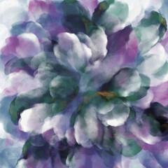 watercolor abstract color background. the petals of an open flower.