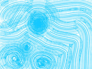 Abstract blue graphic hand-drawn illustration, beautiful background pattern