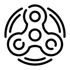 spinner line icon