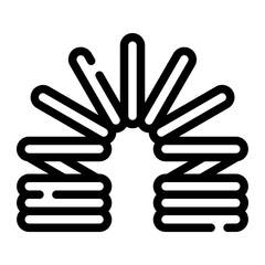 spring roll line icon