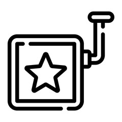 surprise box line icon