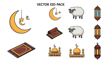 Happy Eid Mubarak Design Assets