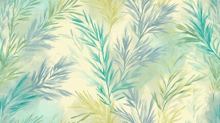 Fototapeta premium Tropical leaves summer fabric pattern for backgrounds textures and decor in a vibrant environment