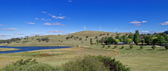 Blayney Wind Farm, wind power station at Lake Carcoar in New South Wales