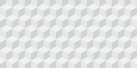 	
Seamless white geometric cube creative concept triangle overlapping overlap square technology texture. geometric digital cubes fabric and wallpaper grid block texture background.