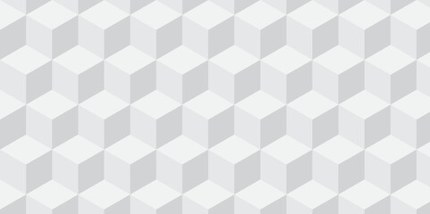 	
Seamless white geometric cube creative concept triangle overlapping overlap square technology texture. geometric digital cubes fabric and wallpaper grid block texture background.