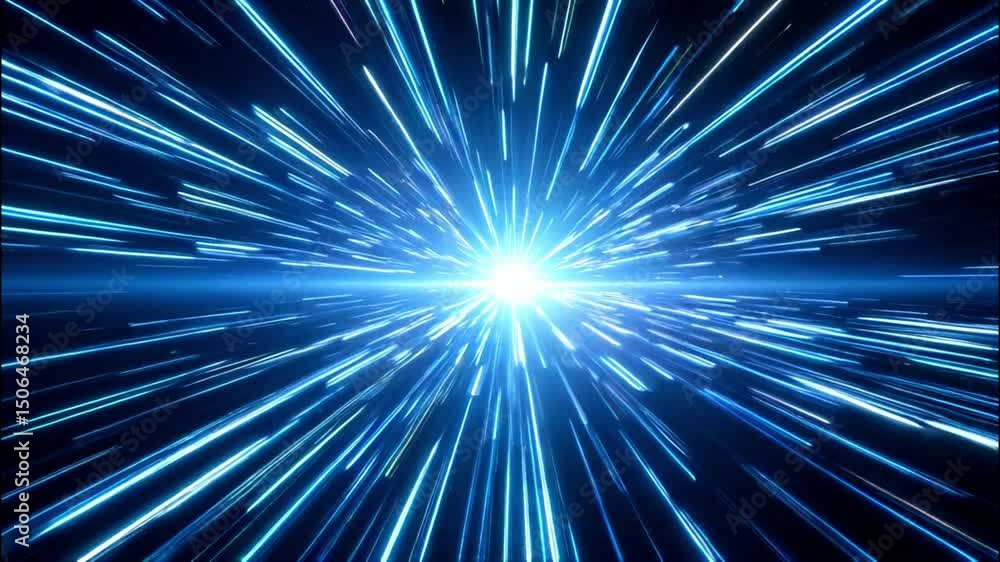 Poster futuristic light beams create dynamic and vibrant visuals with pulsing firewall grid effects
