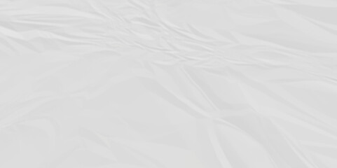 Obraz premium White fabric background. white crumpled paper background texture pattern overlay. wrinkled high resolution arts craft and Seamless white crumpled paper. 