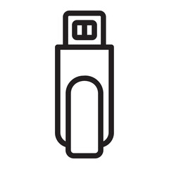 pendrive line icon