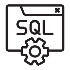 sql line icon