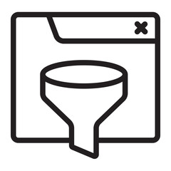 web filterfilter line icon