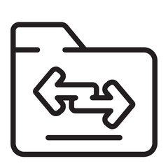 file transfer line icon