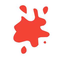 Obraz premium splashes of red stains