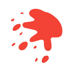splashes of red stains
