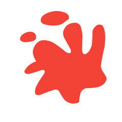 splashes of red stains