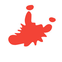 Obraz premium splashes of red stains