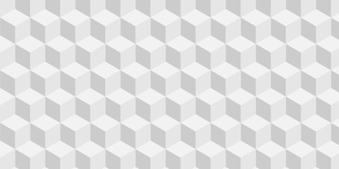Structure white block box cube seamless pattern grid vintage surface triangle web monochrome square texture white overlap cubic background.	