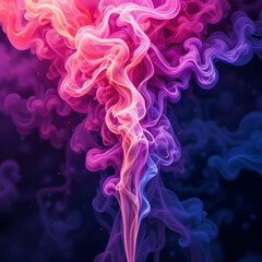 Obraz premium Abstract background with neon smoke energizing energy