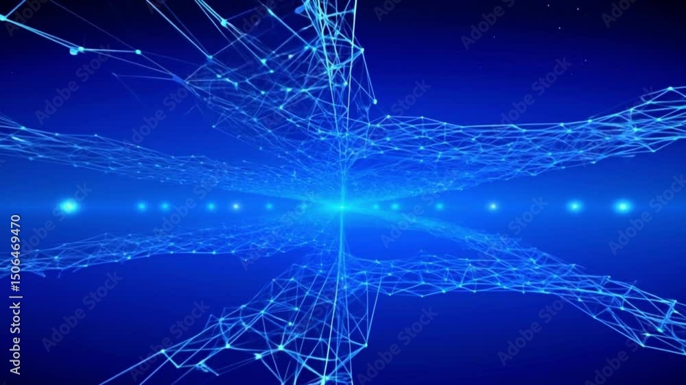 Poster geometric structures and neural network gradients in motion exploring technologys deep blue realm
