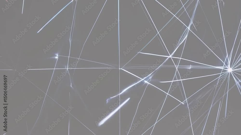Poster evolving clean abstract patterns with laserlike lines in dynamic network environment