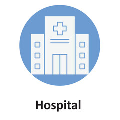 Hospital :Vector Icon which can easily modify or edit