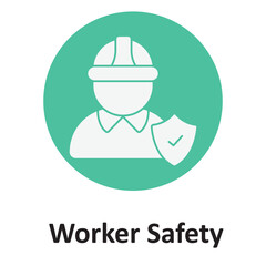 Worker safety :Vector Icon which can easily modify or edit