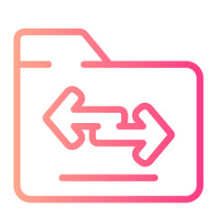 file transfer gradient icon