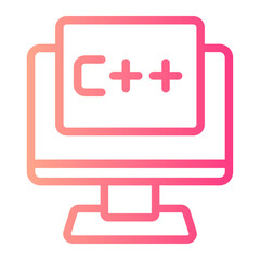 Obraz premium c++ gradient icon