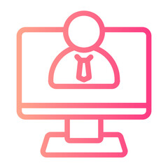 log in gradient icon