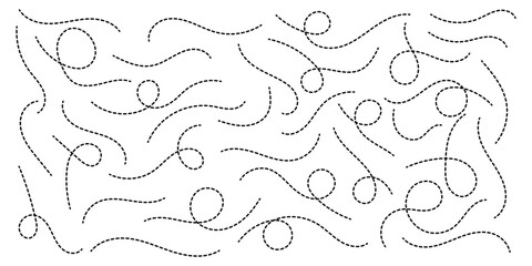 Curved dotted arrow icon, Dotted arrow icon vector illustration