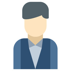 Waiter Icon, Flat Design Style Icon, Restaurant Element Icon Collection