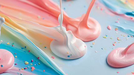 texture with fluid movement and multicolored layers