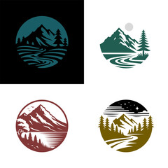 logo icon of nature landscape or adventure club (artwork 1)