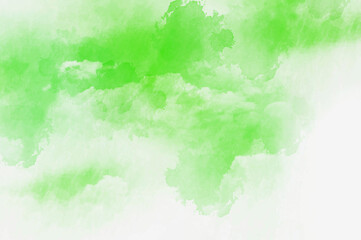 Obraz premium ライトグリーンの水彩タッチのアブストラクト 
