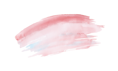 Baby Pink watercolor brush stroke on an isolated background 