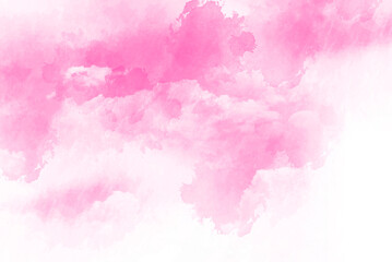 Obraz premium ピンクの水彩タッチのアブストラクト 