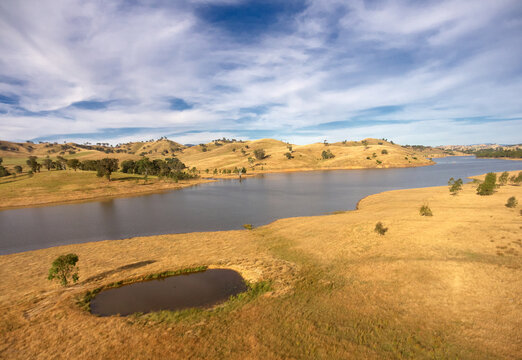 Lake below Bonnie Doon from Above