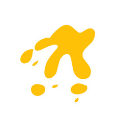 orange splash vector