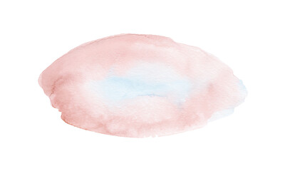 Fototapeta premium Baby Pink watercolor brush stroke on an isolated background 