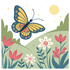 The Delicate Beauty and Life Cycle of Butterflies in Nature