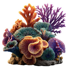 Vibrant Coral Reef Artwork: A Colorful Marine Wonderland