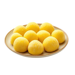 Golden Bowl of Laddus for Diwali and Karwachauth celebration, Motichur Laddu