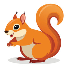 cute chubby squirrel