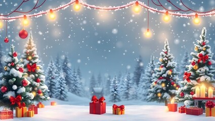 Obraz premium Christmas background with a minimalist and elegant design.