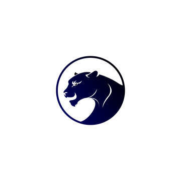 Black panter logo illustration