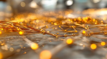 Abstract light wave background.Based on Generative AI