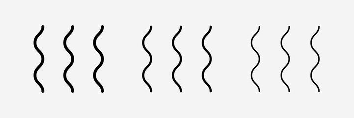 Evaporation icon Vector illustration black isolated white background. 