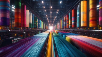 Obraz premium Colorful abstract interior tunnel